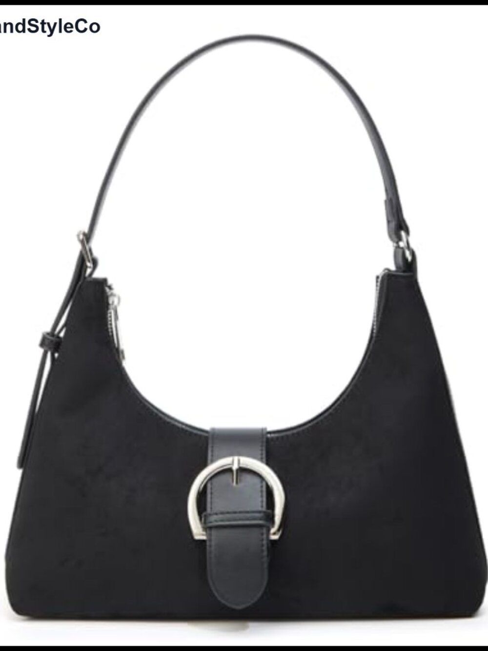 Suede Shoulder Bag Adjustable Strap Satchel Crossbody Purse